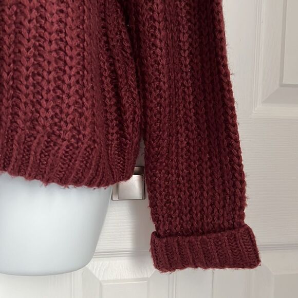 Noisy May Burgundy Crew Neck Sweater Size M - Picture 3 of 10